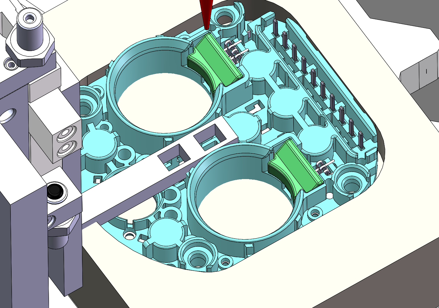 Laser welding closeup