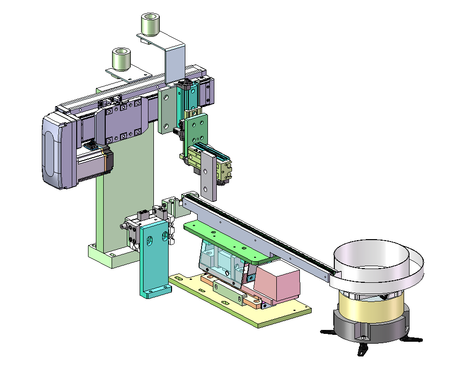 Plastic housing vibratory feed