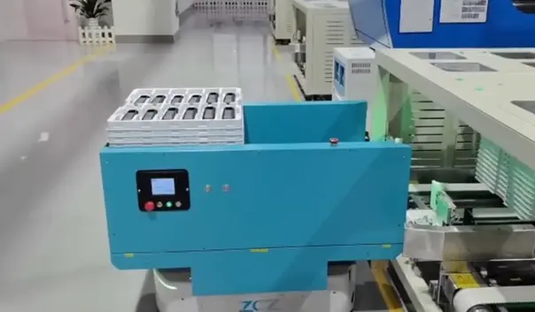 Lifting AGV for Automated Tray Stack Transfer Between Production Lines cover image